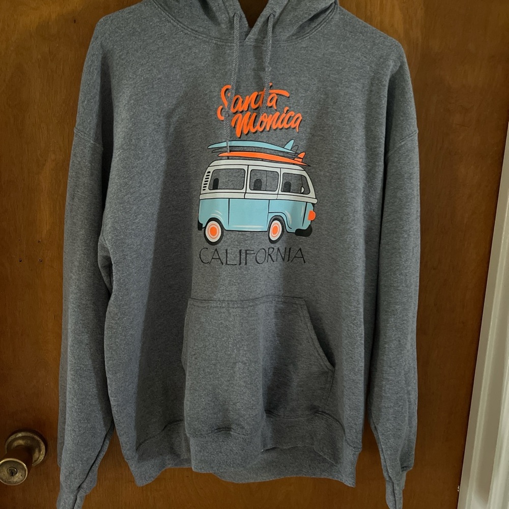 Gildan Gray Surf & Waves Hoodie